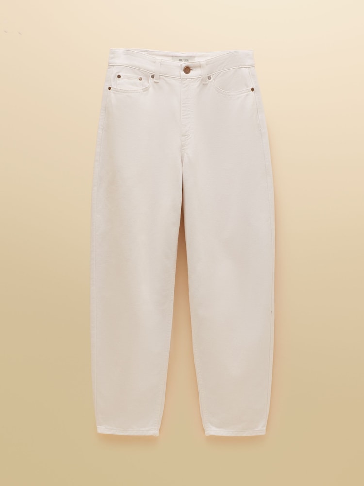 Ecru - Joules Relaxed Fit -korkeavyötäröiset farkut - Kuva 9 / 9