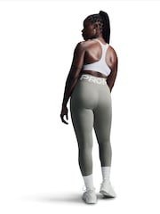 Nike White Swoosh Light-Support Sports Bra - Image 3 of 7