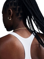 Nike White Swoosh Light-Support Sports Bra - Image 6 of 7