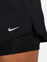Nike Black Dri-FIT One Mid Rise 3" 2-in-1 Shorts - Image 4 of 8
