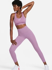 Nike Purple Dri-FIT Medium Swoosh Support Padded Bra - Image 2 of 6