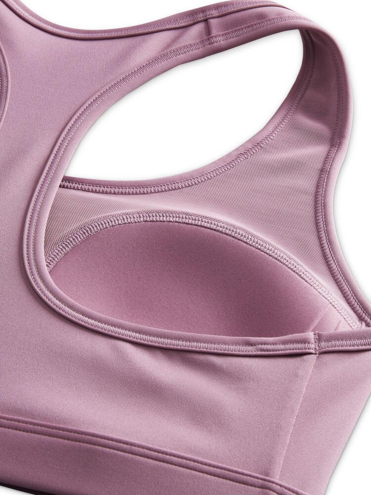 Nike Purple Dri-FIT Medium Swoosh Support Padded Bra - Image 6 of 6