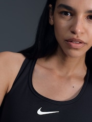 Nike Black Medium Swoosh Support Padded Sports Bra - Image 5 of 8