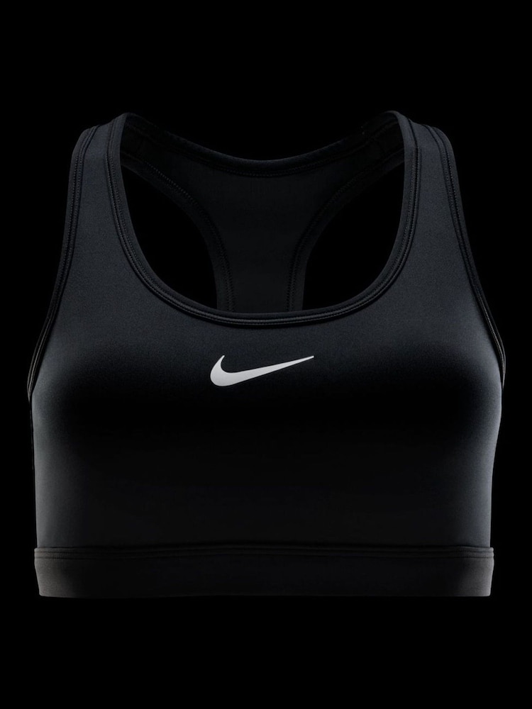 Schwarz - Nike – Swoosh – wattierter Sport-BH mit mittlerem Halt - Bild 8 von 8 Schwarz - Nike – Swoosh – wattierter Sport-BH mit mittlerem Halt - Bild 8 von 8