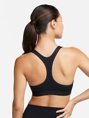Nike Black Swoosh Light-Support Sports Bra - Image 4 of 7