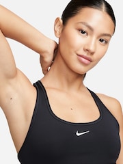 Nike Black Swoosh Light-Support Sports Bra - Image 5 of 7