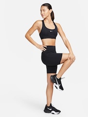 Nike Black Swoosh Light-Support Sports Bra - Image 7 of 7