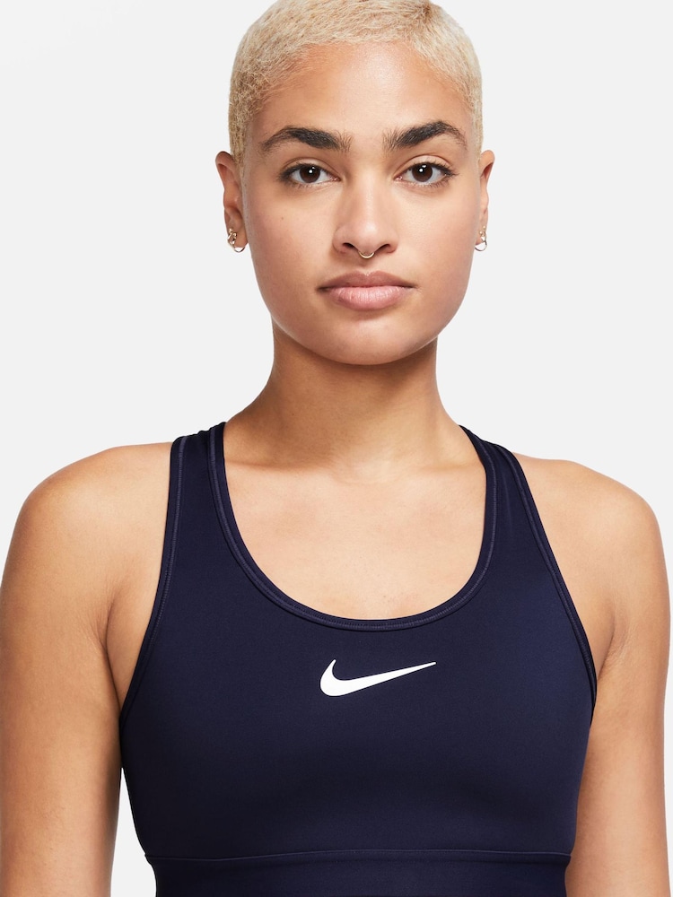 Nike Purple Swoosh High Support Sports Bra - Image 1 of 3