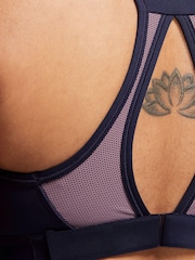 Nike Purple Swoosh High Support Sports Bra - Image 3 of 3