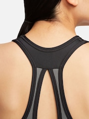 Nike Black Swoosh High Support Non-Padded Adjustable Sports Bra - Image 7 of 8