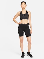 Nike Black Swoosh High Support Non-Padded Adjustable Sports Bra - Image 8 of 8