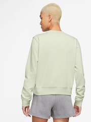 Nike Mint Green Dri-FIT One Long-Sleeved Crew-Neck Top - Image 2 of 3