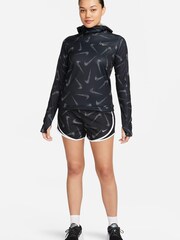 Nike Black Swoosh Print Pacer Hooded Jacket - Image 3 of 7