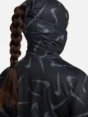Nike Black Swoosh Print Pacer Hooded Jacket - Image 6 of 7