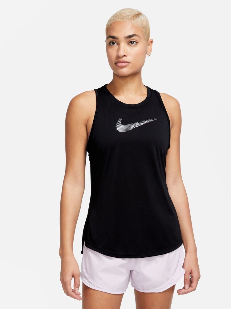 Nike Black Dri-FIT Swoosh Vest Running Top - Image 1 of 3