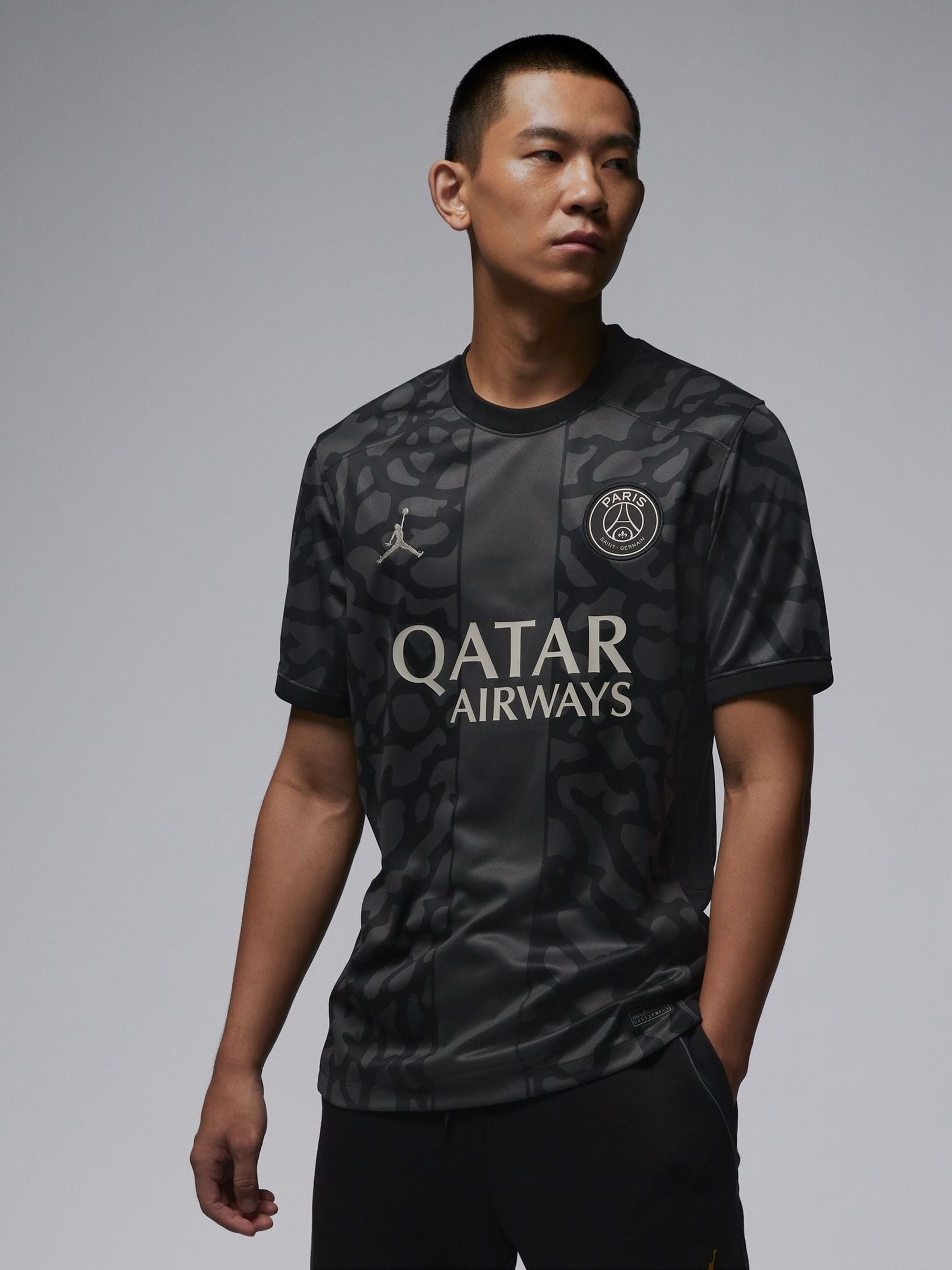 Buy Nike Black PSG Stadium Third 23/24 Football Shirt from Next Luxembourg
