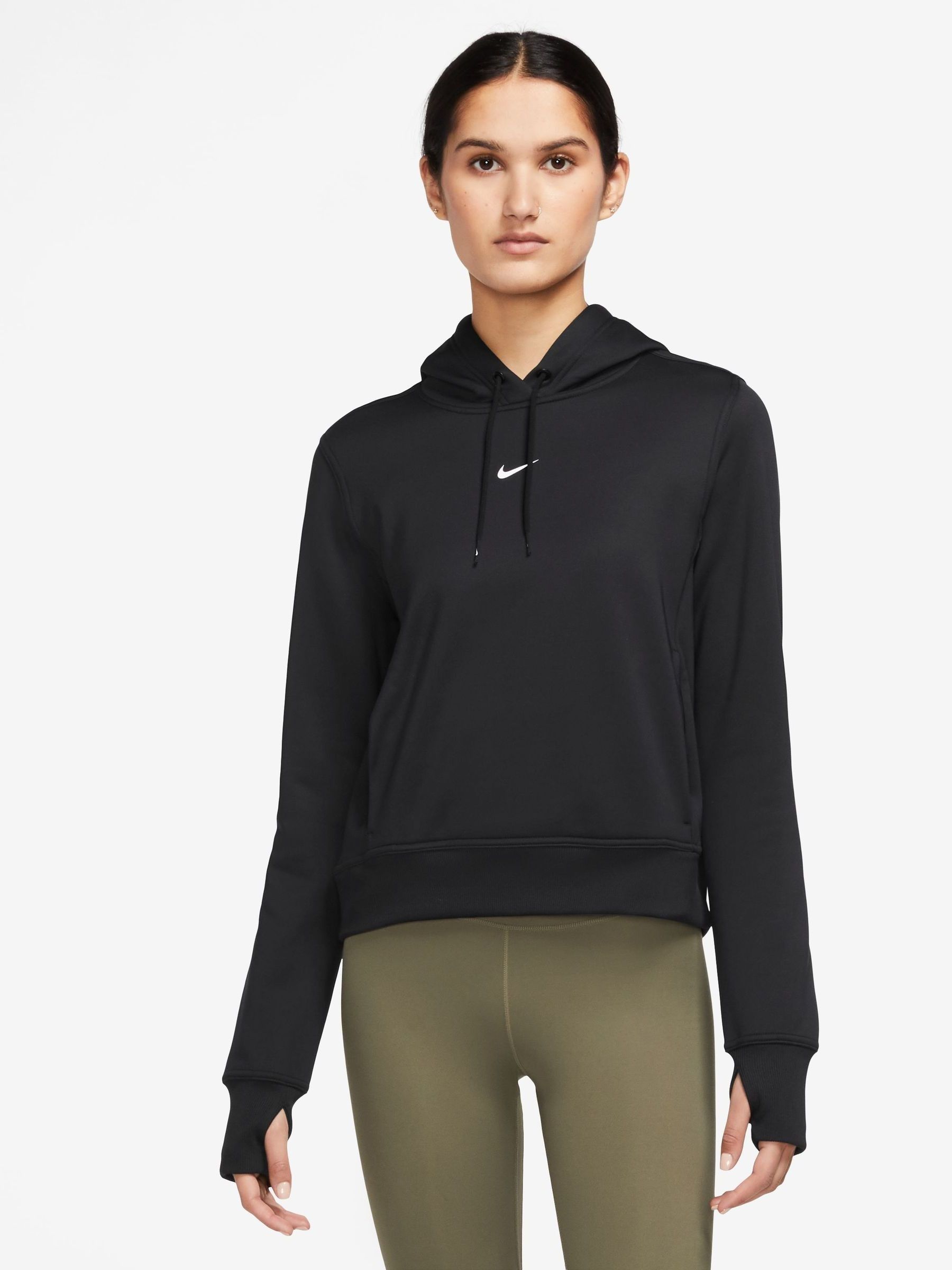 Buy Nike Black Therma FIT One Pullover Hoodie from Next Luxembourg