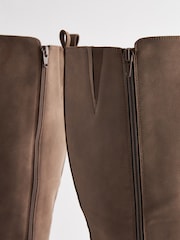 Brown Forever Comfort® Buckle Detail Knee High Boots - Image 7 of 9