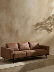 MADE.COM Tan Jarrod 3 Seater Sofa - Image 1 of 6