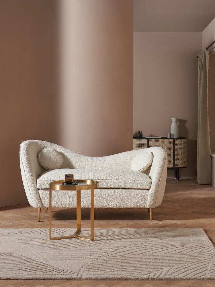 MADE.COM Soft Boucle Paper White Kooper 2 Seater Sofa - Image 1 of 7