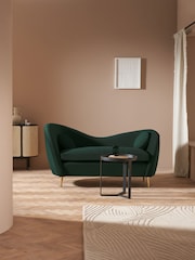 MADE.COM Modern Velvet Bottle Green Kooper 2 Seater Sofa - Image 1 of 5