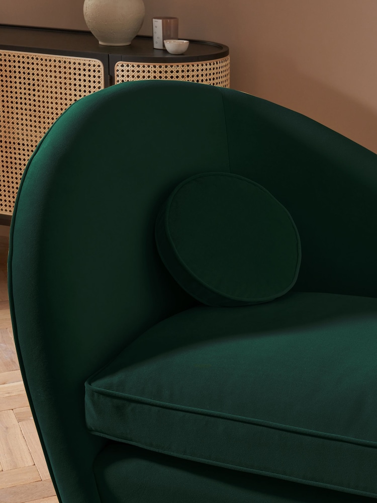 MADE.COM Modern Velvet Bottle Green Kooper 2 Seater Sofa - Image 2 of 5