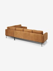 MADE.COM Tan Jarrod Leather Right Hand Facing Corner Sofa - Image 5 of 7