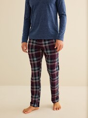 Grey/Plum Purple Cosy Motionflex Pyjama Sets 2 Pack - Image 5 of 10