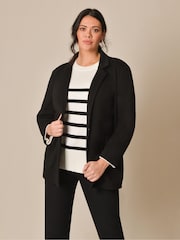 Live Unlimited Black Curve Jersey Blazer - Image 1 of 5