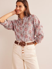 Boden Brown Woven Leather Belt - Image 3 of 5