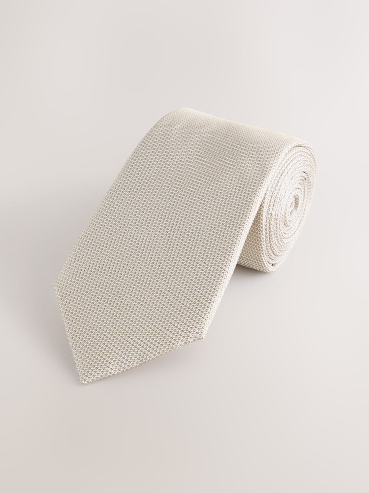 Neutral Signature Silk Tie - Image 1 of 3 Neutral Signature Silk Tie - Image 1 of 3
