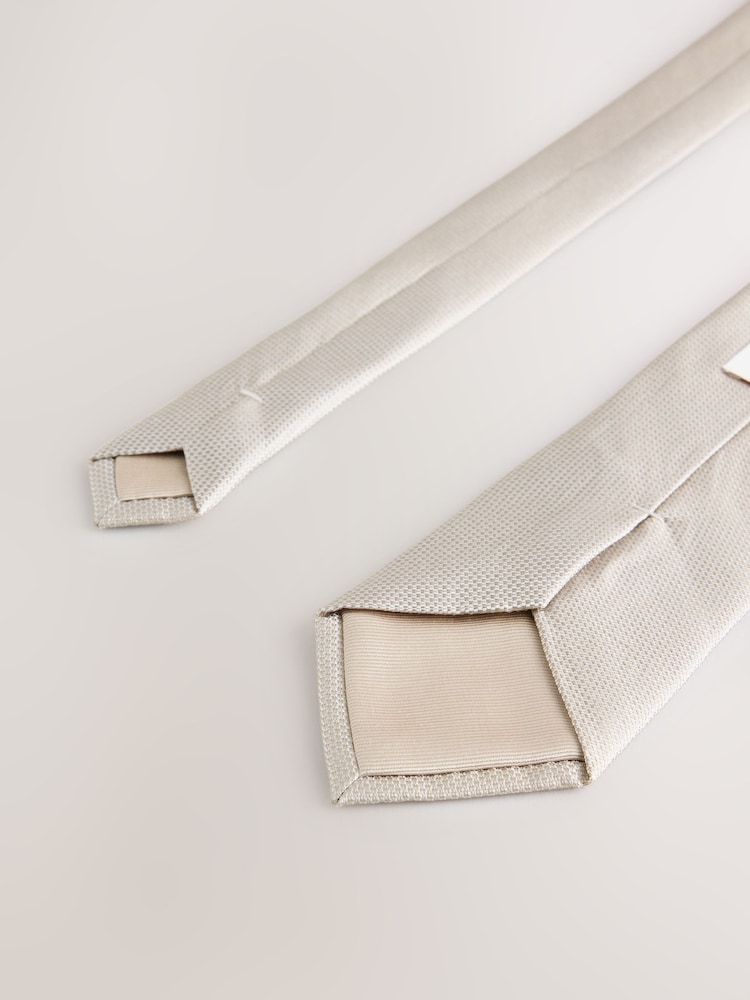 Neutral Signature Silk Tie - Image 3 of 3 Neutral Signature Silk Tie - Image 3 of 3