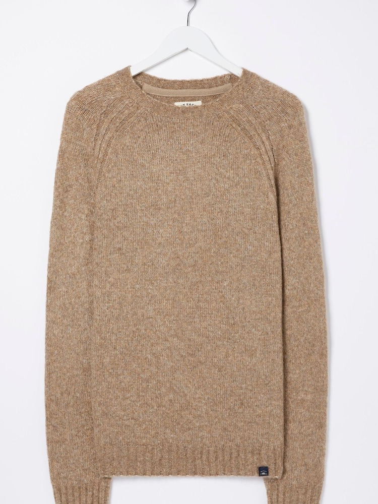 FatFace Natural Hamble Crew Jumper - Image 1 of 4 FatFace Natural Hamble Crew Jumper - Image 1 of 4