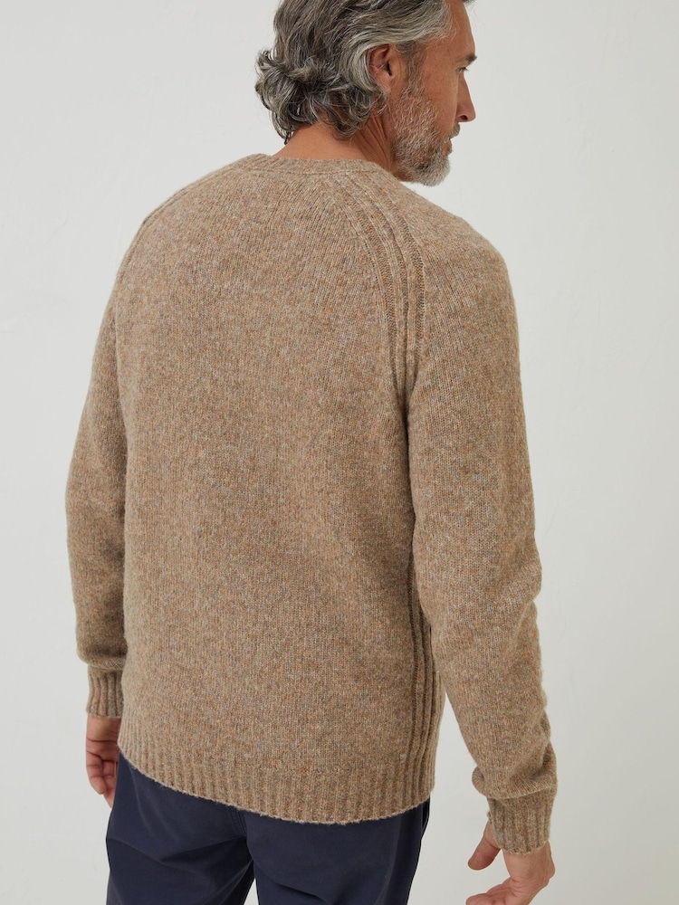 FatFace Natural Hamble Crew Jumper - Image 4 of 4 FatFace Natural Hamble Crew Jumper - Image 4 of 4