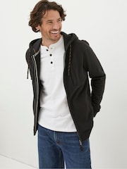 FatFace Brooke Black Zip-Up Hoodie - Image 1 of 4
