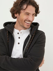 FatFace Brooke Black Zip-Up Hoodie - Image 3 of 4