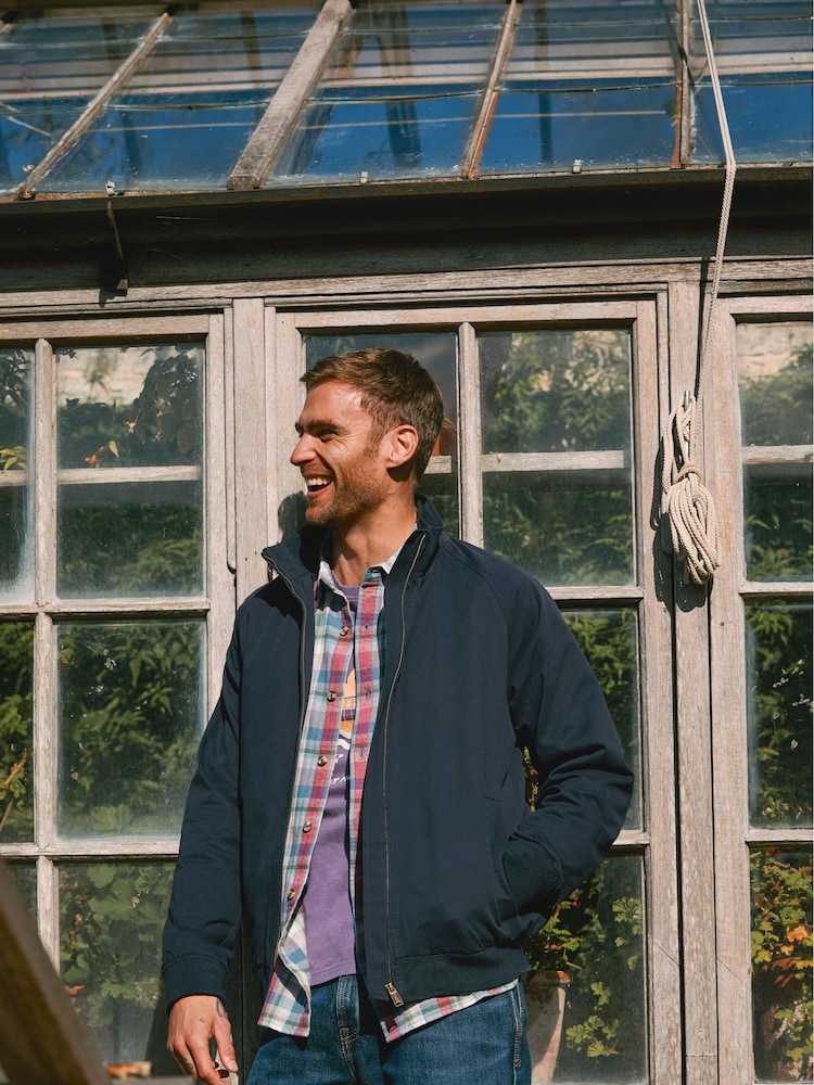 FatFace Blue Harrington Jacket - Image 1 of 6