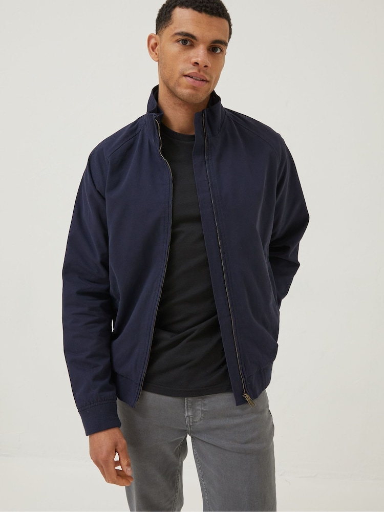 FatFace Blue Harrington Jacket - Image 2 of 6