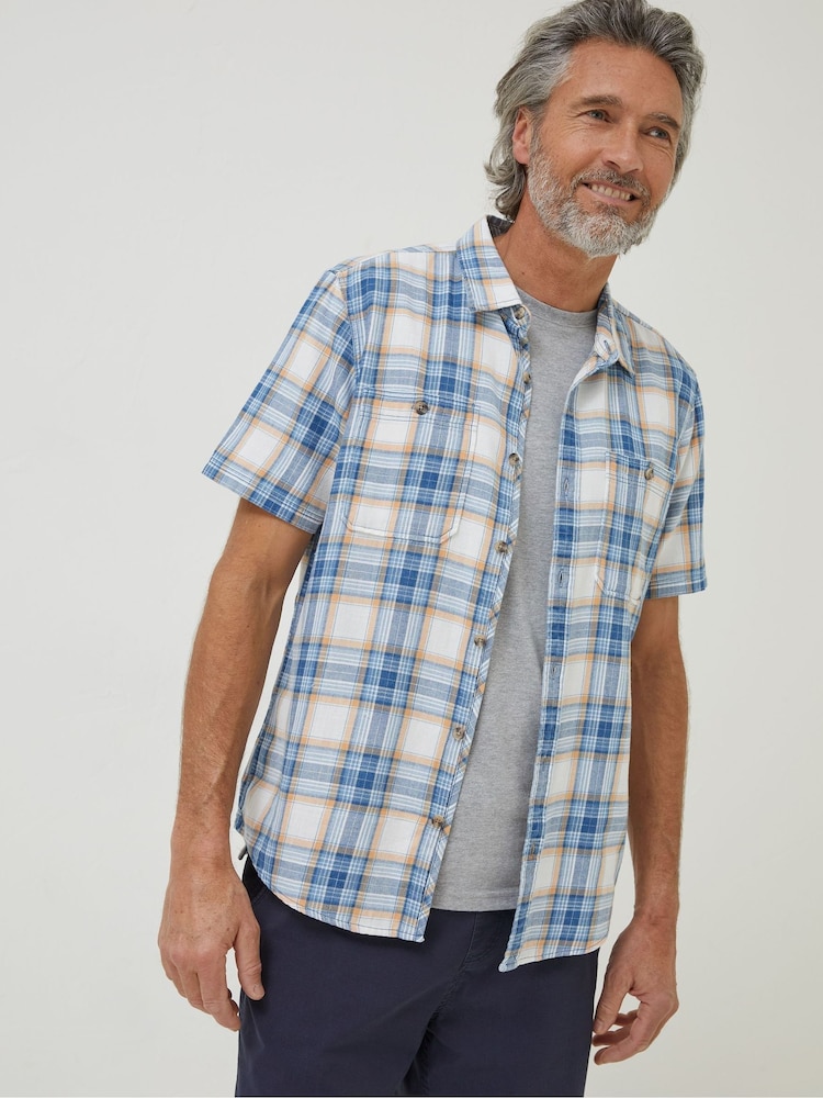 FatFace Blue Westly Check Shirt - Image 1 of 5 FatFace Blue Westly Check Shirt - Image 1 of 5