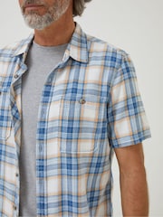 FatFace Blue Westly Check Shirt - Image 4 of 5