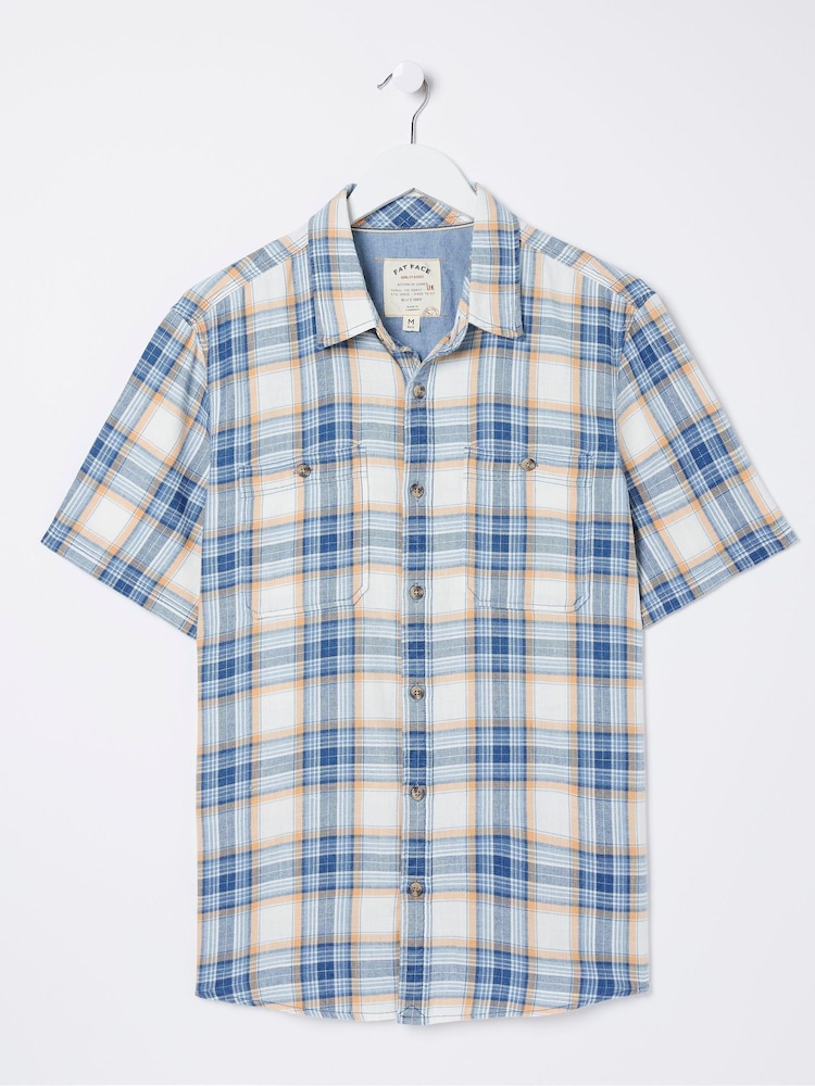FatFace Blue Westly Check Shirt - Image 5 of 5