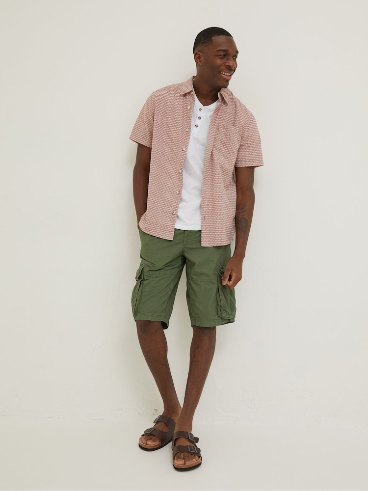 FatFace Red Geo Print Shirt - Image 1 of 5