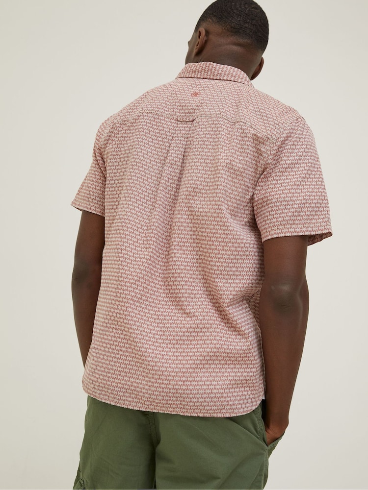 FatFace Red Geo Print Shirt - Image 2 of 5