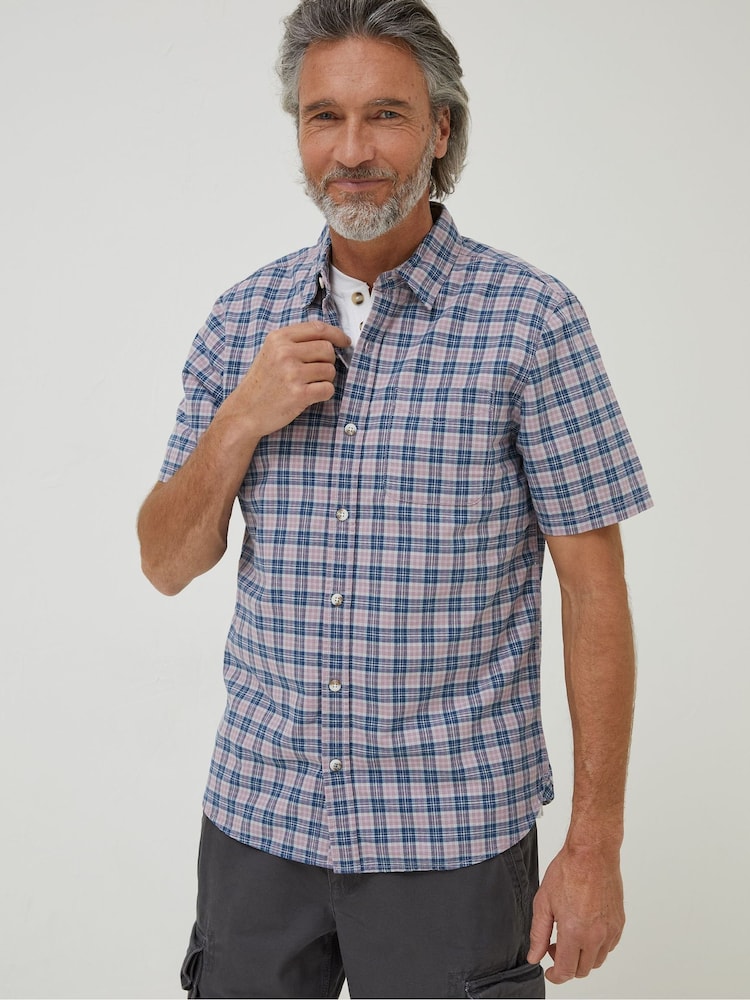 FatFace Purple Galston Check Shirt - Image 1 of 6