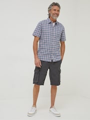 FatFace Purple Galston Check Shirt - Image 3 of 6