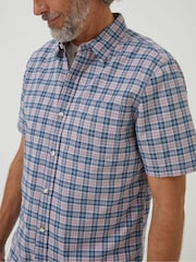 FatFace Purple Galston Check Shirt - Image 4 of 6