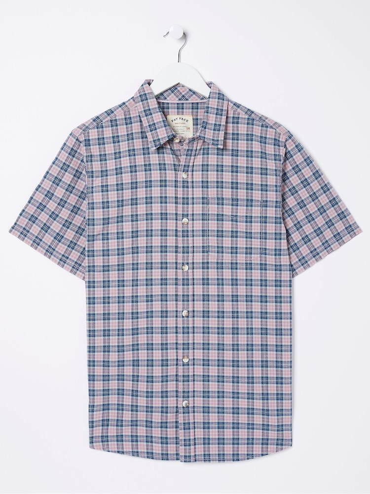 FatFace Purple Galston Check Shirt - Image 6 of 6