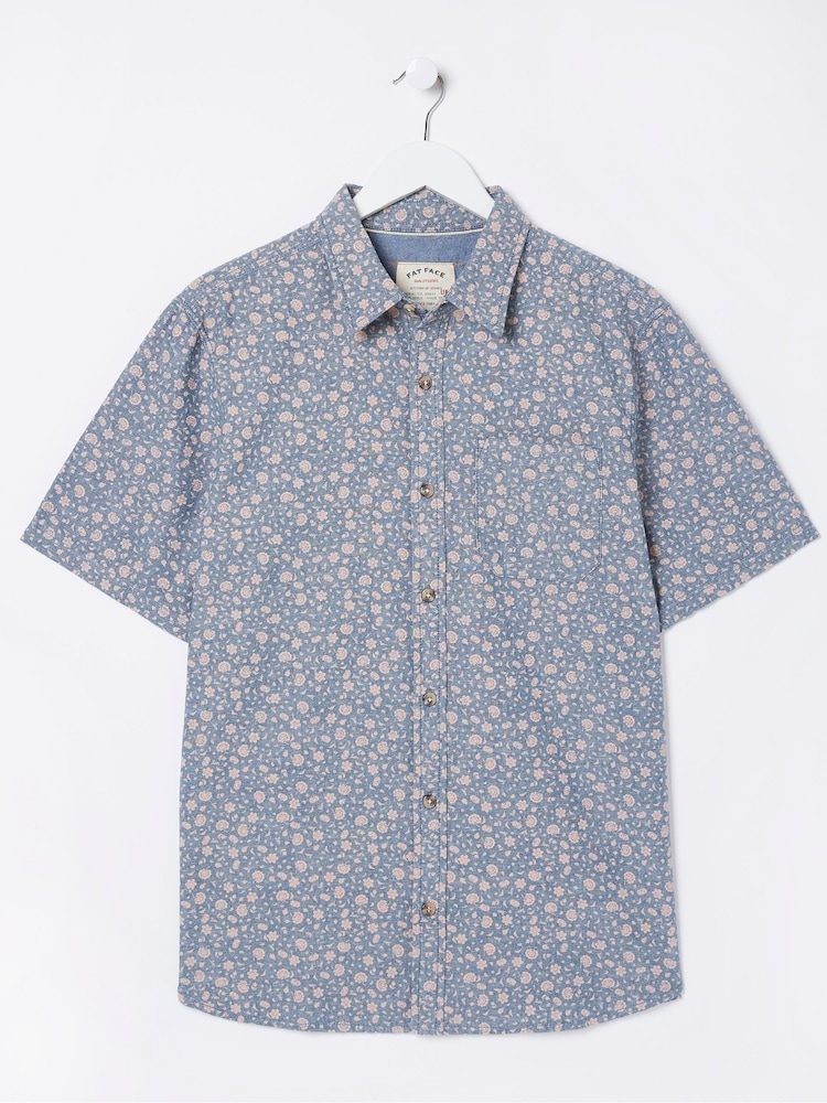 FatFace Pink Floral Print Shirt - Image 4 of 4