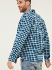 FatFace Blue Wently Check Shirt - Image 2 of 5
