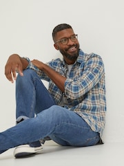 FatFace Blue Tyne Check Shirt - Image 3 of 5